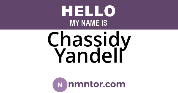 Chassidy Yandell