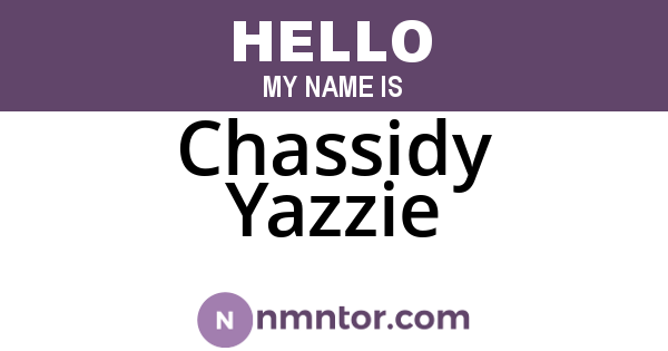 Chassidy Yazzie