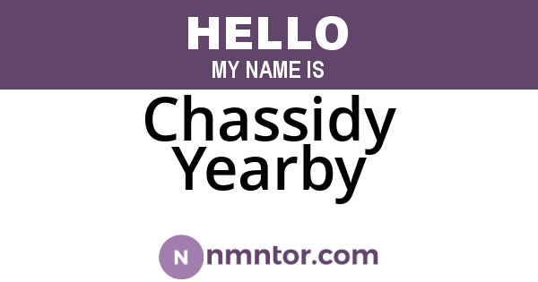 Chassidy Yearby