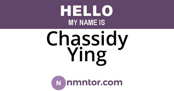 Chassidy Ying