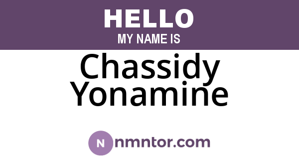 Chassidy Yonamine