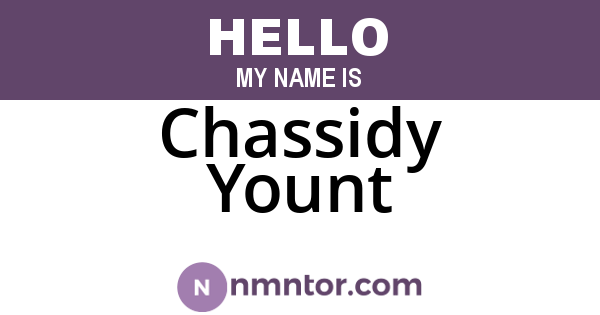 Chassidy Yount
