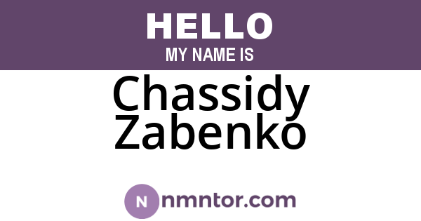 Chassidy Zabenko