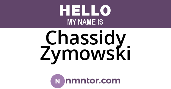 Chassidy Zymowski