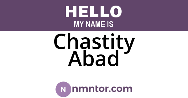 Chastity Abad
