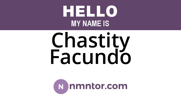 Chastity Facundo
