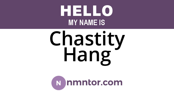 Chastity Hang