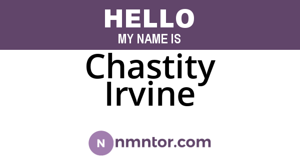 Chastity Irvine
