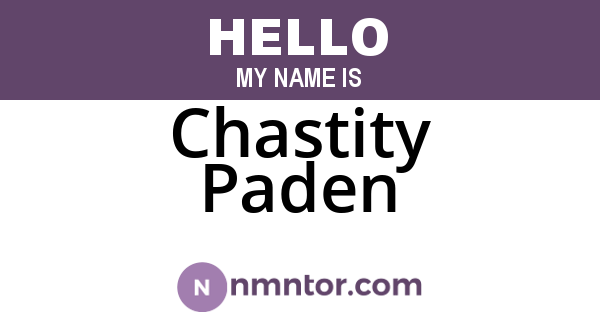 Chastity Paden