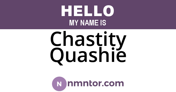 Chastity Quashie
