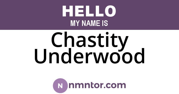 Chastity Underwood