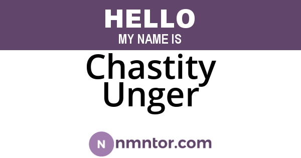 Chastity Unger
