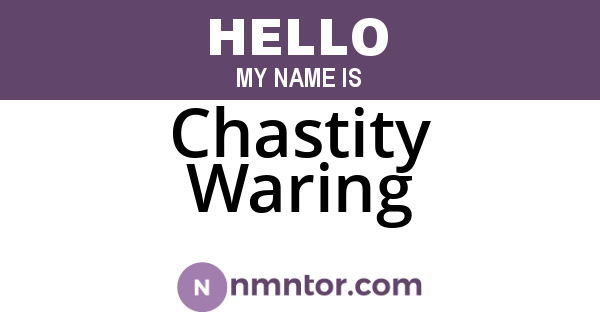 Chastity Waring