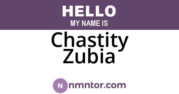 Chastity Zubia