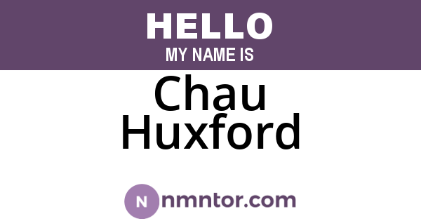 Chau Huxford