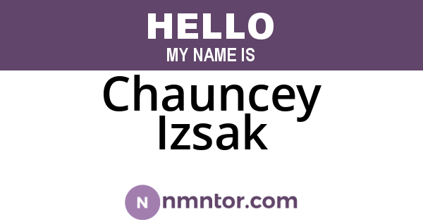 Chauncey Izsak