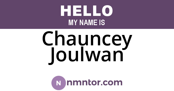 Chauncey Joulwan