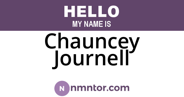 Chauncey Journell