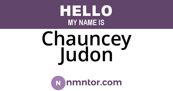 Chauncey Judon