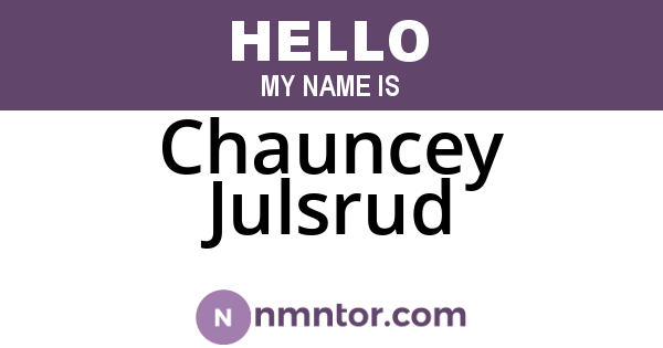 Chauncey Julsrud