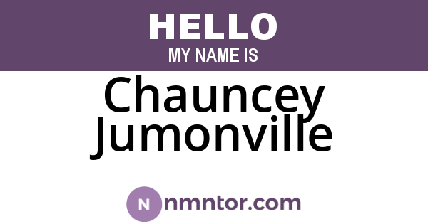 Chauncey Jumonville
