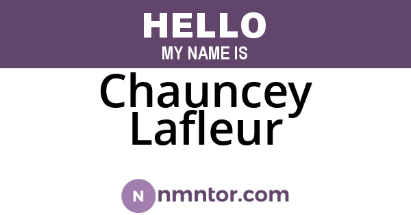 Chauncey Lafleur