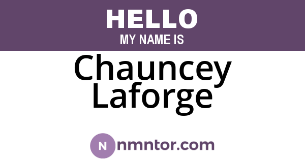 Chauncey Laforge