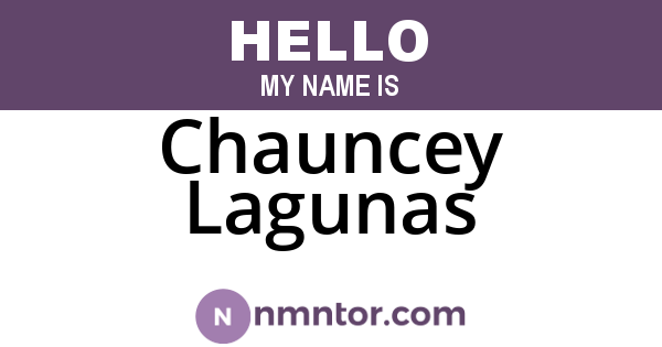 Chauncey Lagunas