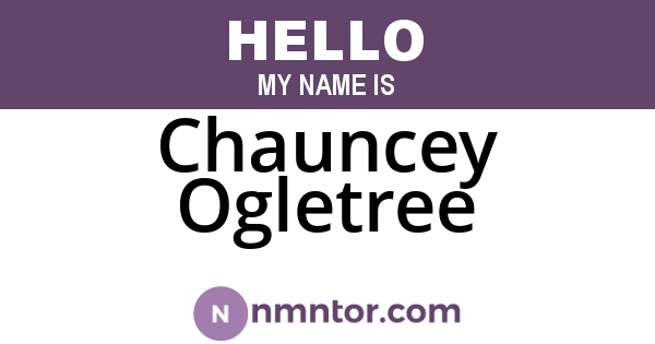 Chauncey Ogletree