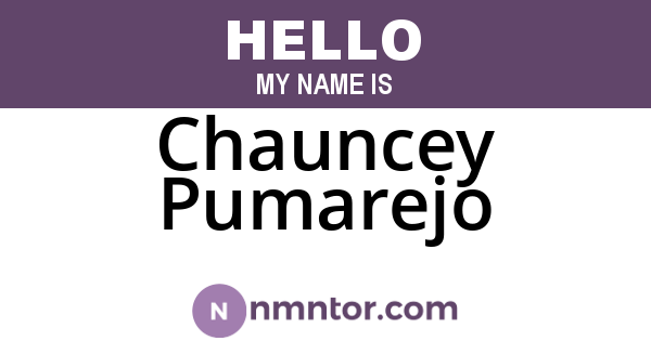 Chauncey Pumarejo