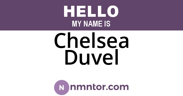 Chelsea Duvel