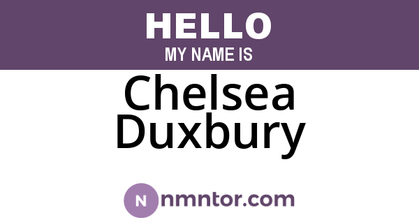 Chelsea Duxbury