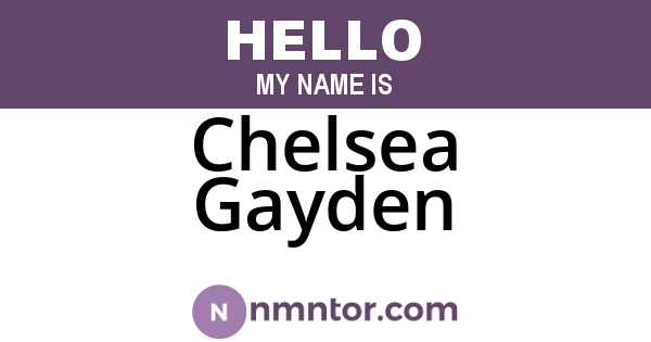 Chelsea Gayden