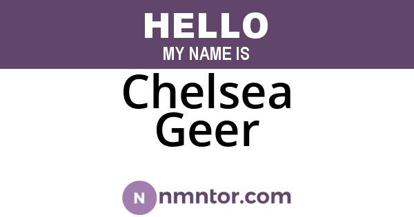 Chelsea Geer