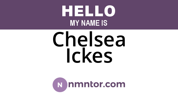 Chelsea Ickes