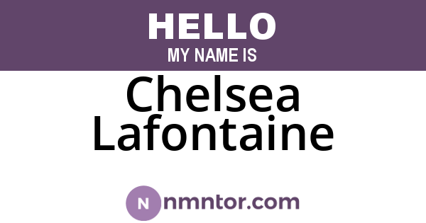 Chelsea Lafontaine