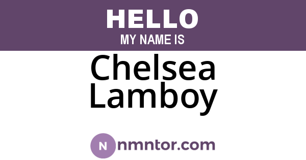 Chelsea Lamboy