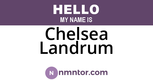 Chelsea Landrum