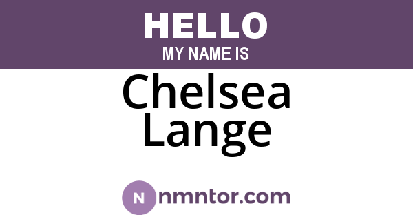 Chelsea Lange