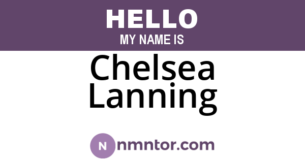 Chelsea Lanning