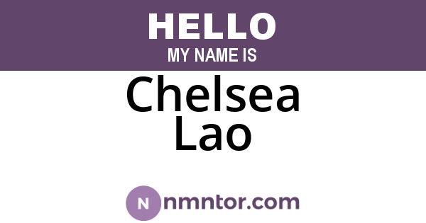 Chelsea Lao
