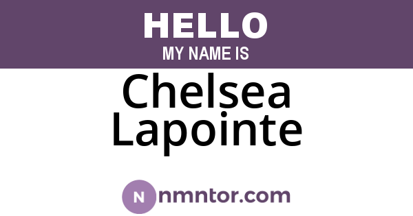 Chelsea Lapointe