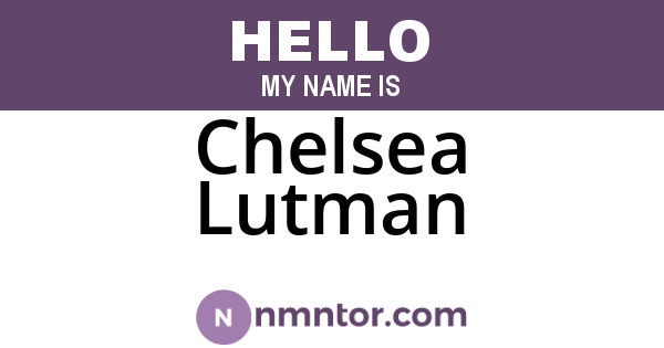 Chelsea Lutman
