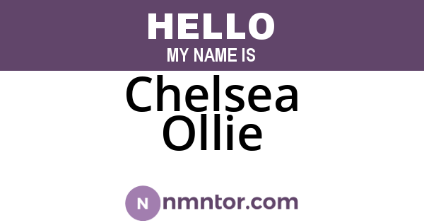Chelsea Ollie