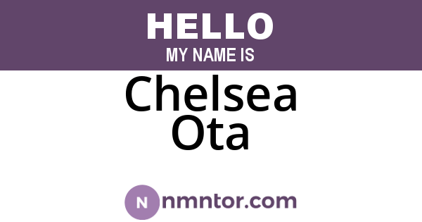 Chelsea Ota