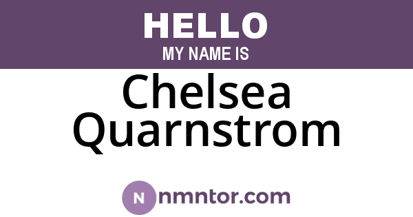 Chelsea Quarnstrom