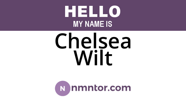 Chelsea Wilt