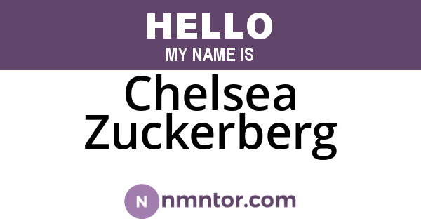 Chelsea Zuckerberg
