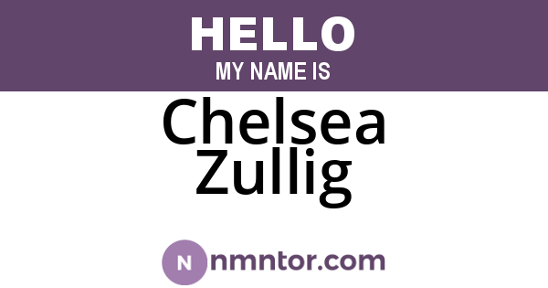 Chelsea Zullig