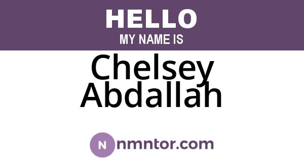 Chelsey Abdallah
